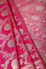 Fuchsia Pink Zari Woven Banarasi Silk Saree