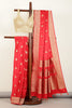 Red Color South Silk Zari Woven Saree