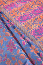 Blue Colour Tussar Woven Silk Saree