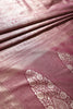 Wine Colour Soft Silk Zari Woven Saree