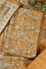 Mustard Floral Printed Spun Unstitched Suit Material