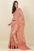 Beige Cotton Resham Woven Saree