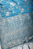 Muted Blue Color Art Silk Zari Woven Saree