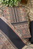 Navy Pashmina Digital Printed Unstitched Suit Fabric
