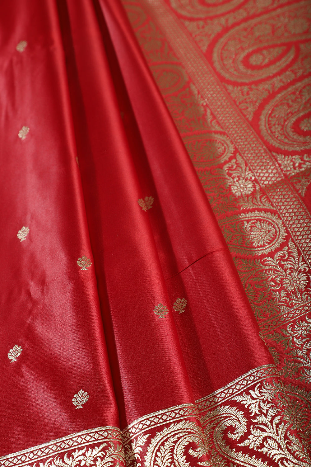 Maroon Banarsi Silk Zari Woven Saree