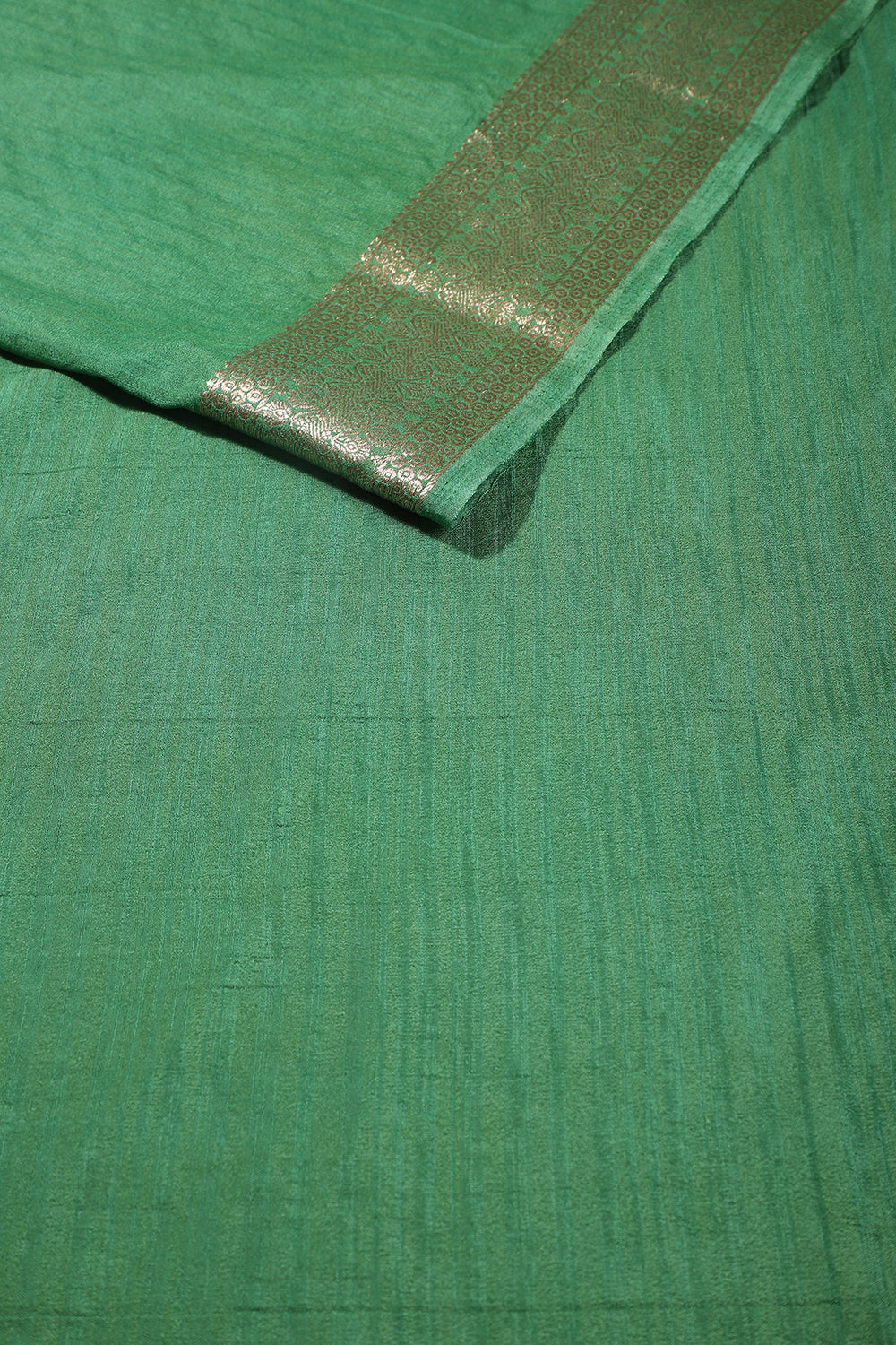 Green Colour Cotton Silk Zari Woven Saree
