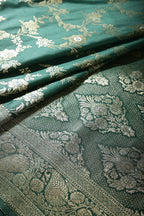 Bottle Green Color Zari Woven South Silk Saree