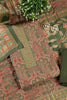 Green Colour Pashmina Digital Printed Unstitched Suit Fabric