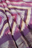 Purple Chiffon Lehariya Printed Saree