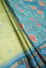 Pista Green Tussar Silk Reham Woven Saree