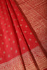 Red Silk Zari Buta Woven Saree