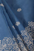 Blue Tissue Resham Embroidered Saree