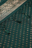 Bottle Green Colour Cotton Silk Zari Woven Saree
