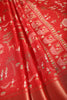 Red Cotton Silk Printed Saree