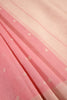 Baby Pink Color Cotton Woven Saree