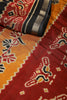 Black Color Printed Chanderi Cotton Saree with Zari Border