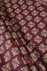 Wine Cotton Silk Printed Saree