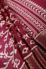 Wine Color Cotton Silk Printed Saree