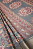 Grey Colour Floral Printed Cotton Silk Saree