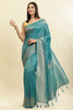 Eastern Blue Lightweight Banarasi Silk Weaving Saree