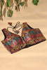 Black Brocade Sik Resham And Zari Woven Readymade Blouse