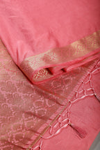 Pink Colour Silk Woven Saree