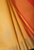 Mustard Silk Woven Saree