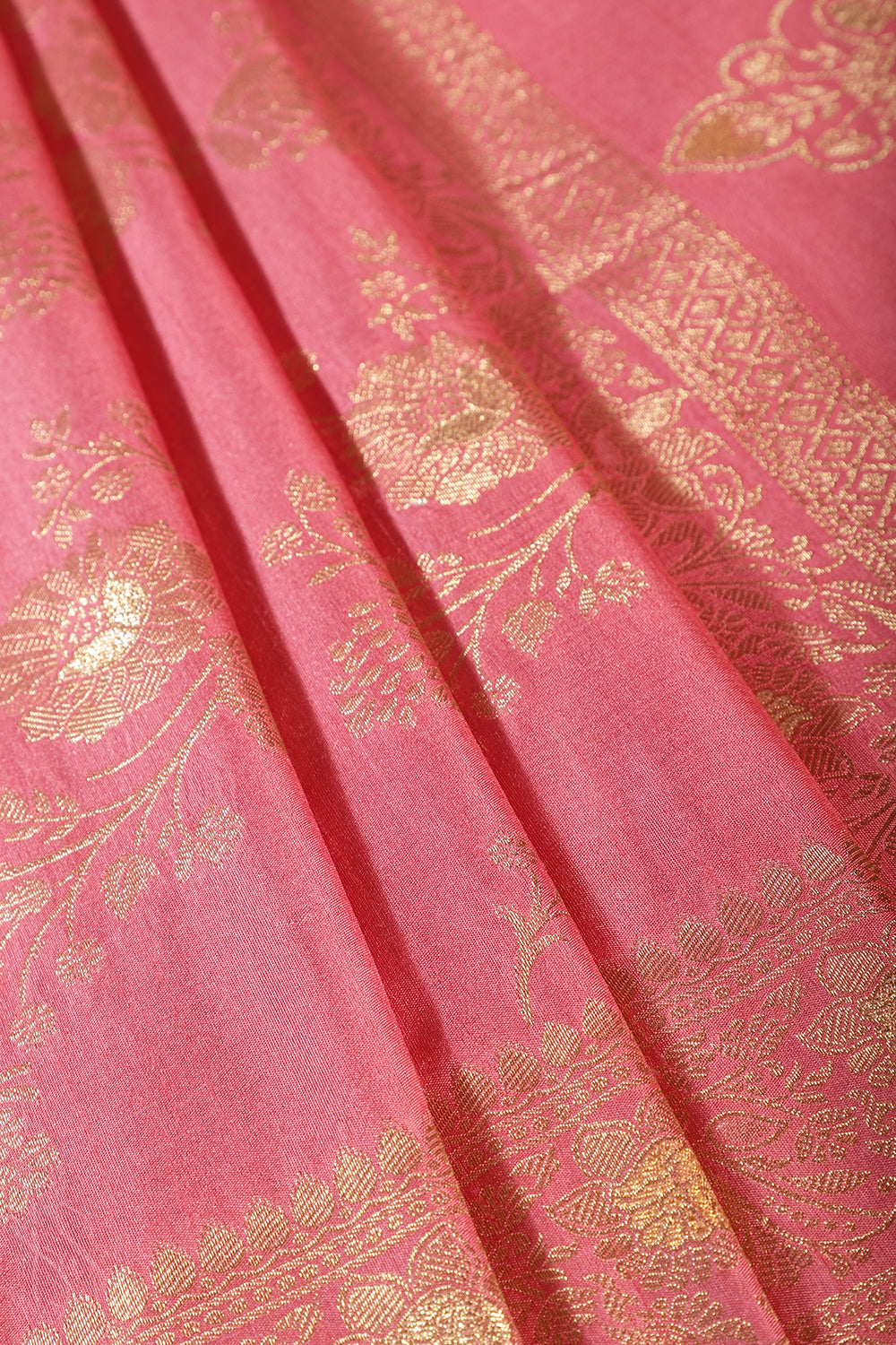 Dusty Pink Art Silk Zari Woven Saree