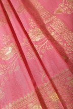 Dusty Pink Art Silk Zari Woven Saree