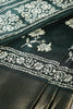 Bottle Green Color Cotton Silk Block Printed Saree