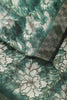 Bottle Green Color Chiffon Floral Printed Saree
