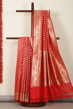 Red Banarasi SIlk Woven Saree
