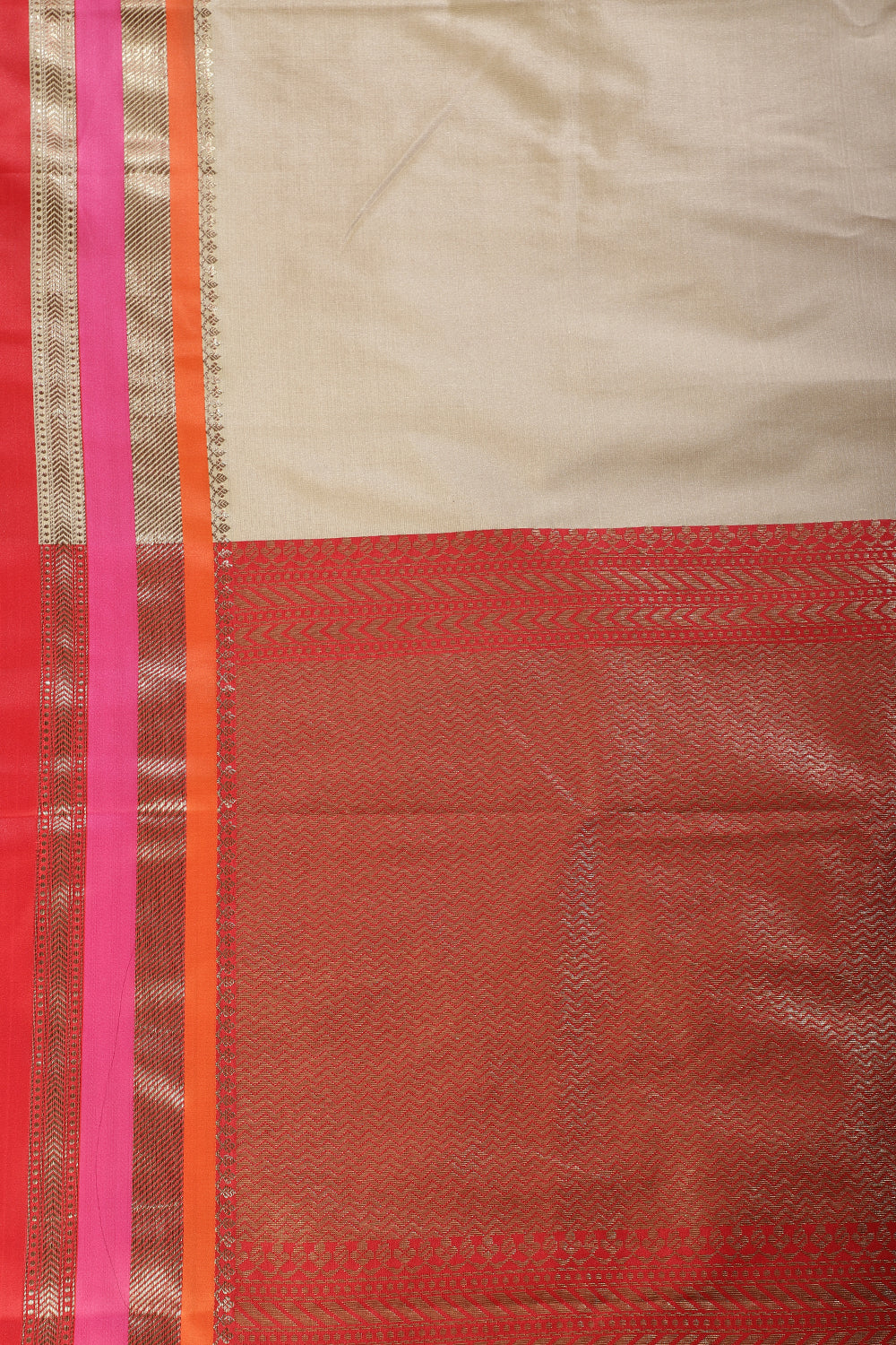 Fawn Color Zari Woven Art Silk Saree
