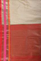 Fawn Color Zari Woven Art Silk Saree