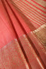 Red Cotton Silk Woven Saree