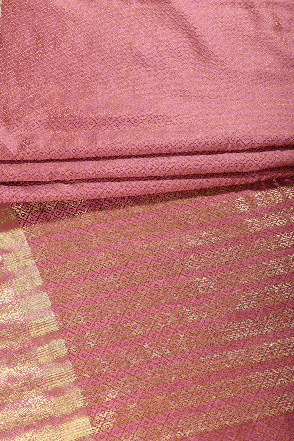 Mauve Color Zari & Resham Weaving Silk Saree