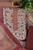 Wine Color Pashmina Floral Printed Unstitched Suit Fabric
