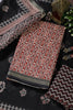 Maroon Cotton Ajrakh Block Print Unstitched Suit Material