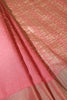 Dark Pink Zari Woven Silk Saree