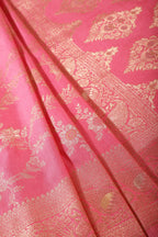 Pink Zari Woven South Silk Saree