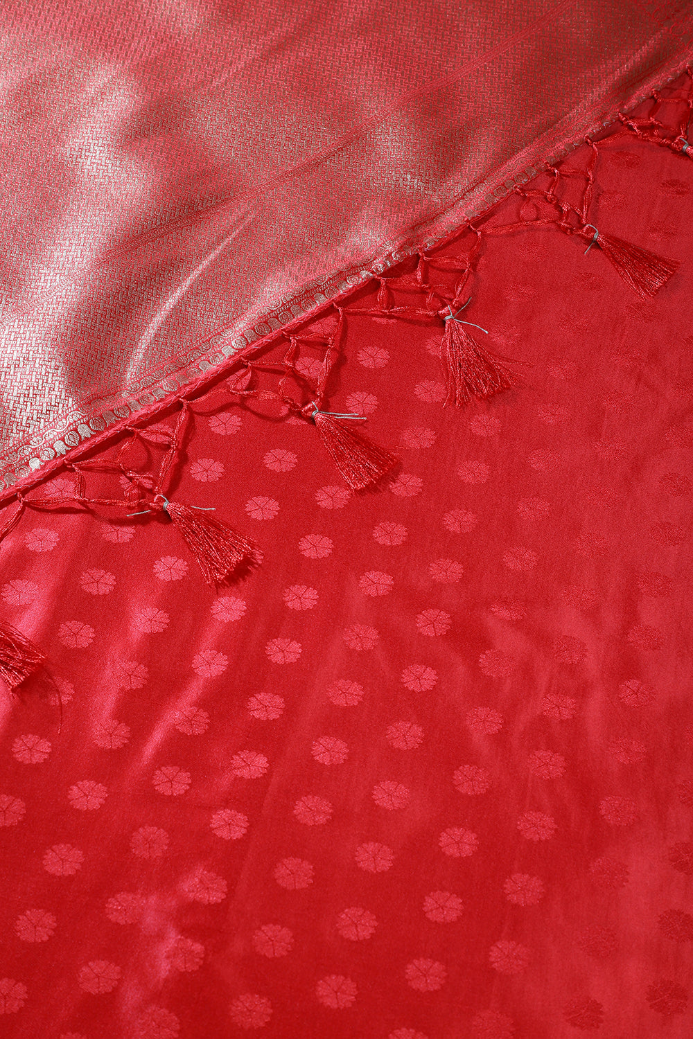 Mustard Floral Zari Woven Sarees