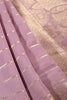 Lavender Color Georgette Saree with Zari Pinstripes