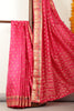 Fuchsia Pink Silk Zari & Resham  Woven Saree