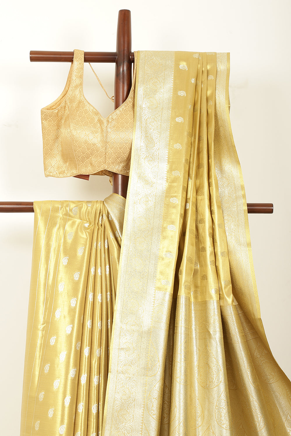 Gold Silk Woven Saree