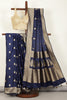 Navy Color South Silk Zari Woven Saree