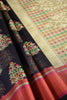 Navy Color Supernet Cotton Woven Saree