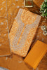 Mustard Cotton Digital Printed & Neck Embroidered Unstitched Suit