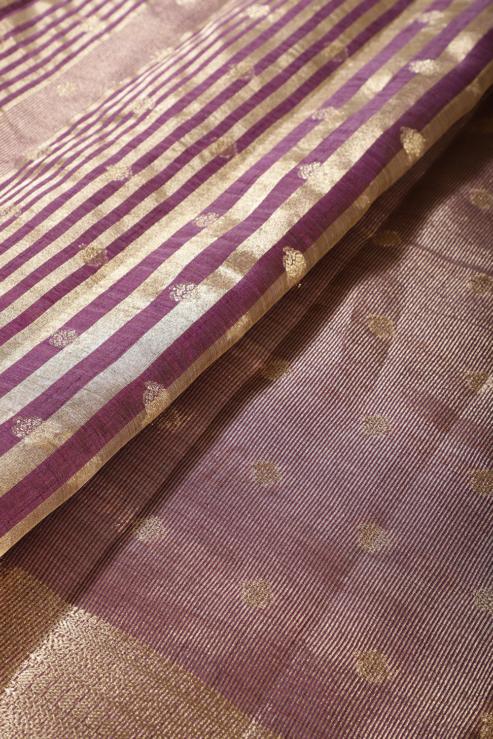 Wine Cotton Silk Zari Woven Saree