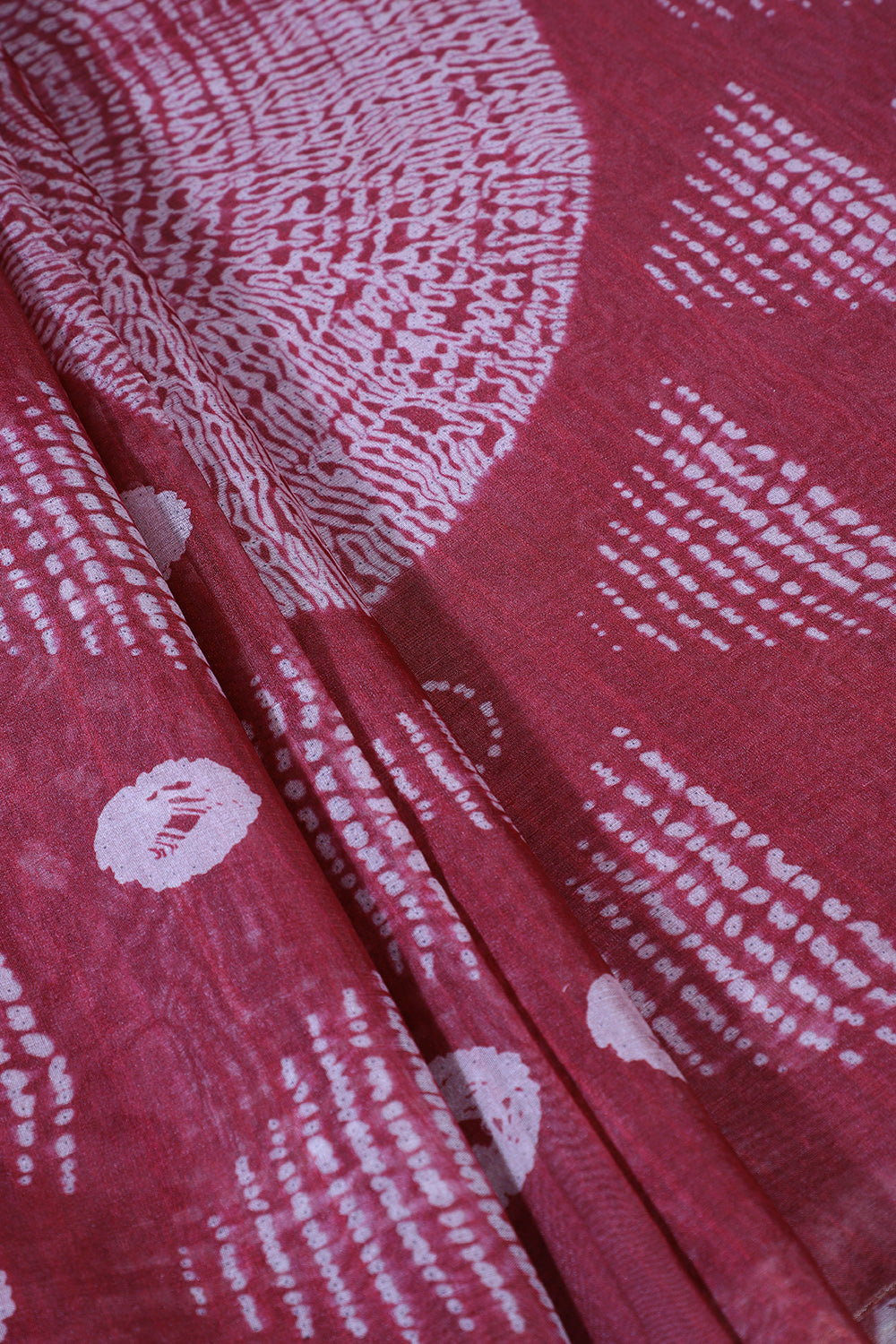 Maroon Organza Silk Printed Saree