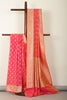 Coral Banarasi Woven SIlk Saree